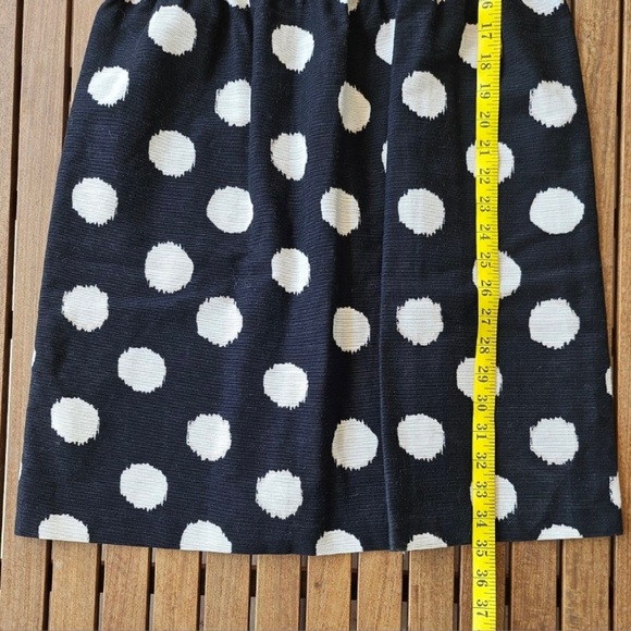 ANN TAYLOR LOFT ~ Fabulous Black and White Blurred Polka Dot Dress ~ Size 10P - Picture 7 of 7